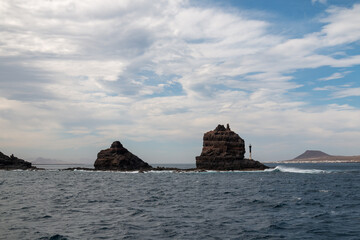 Coastal rocks on the north of Lanzarote, Spain