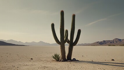 Poster - cactus in the desert