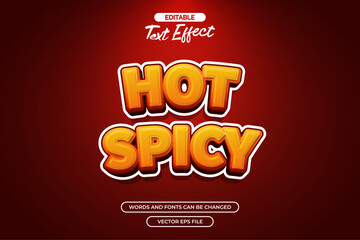 Wall Mural - Hot spicy editable text effect