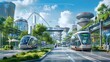 © pkproject - Futuristic Eco-Smart City with Autonomous Electric Mobility and Green Spaces