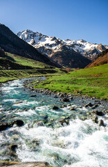 Wall Mural - Ossau Valley, French Pyrenees, HDR Image