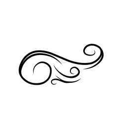 Wall Mural - Calligraphic Swirl vector