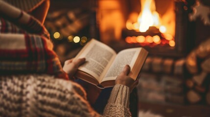 Start a holiday book club, reading and discussing classic Christmas stories and novels by the fireside. 