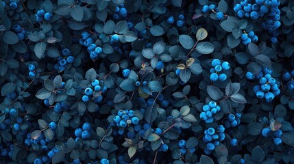 Wall Mural - Mature blueberry backdrop