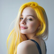 © Tatiana - Photo portrait of a young woman with yellow hair