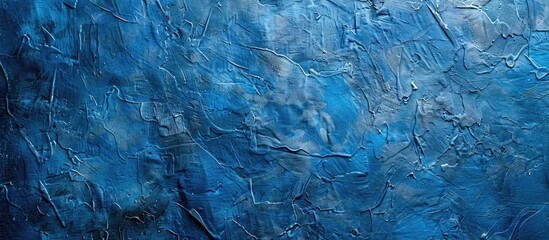 Sticker - Blue textured wall ideal as a background or texture in an image with copy space