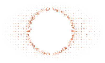 Modern binary code tech concept background