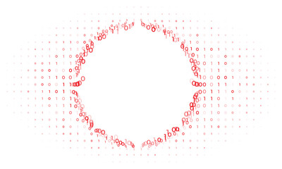 Modern binary code tech concept background
