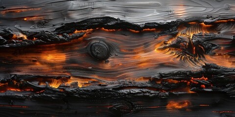 Wall Mural - Charcoal Embers