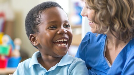 Wall Mural - Describe the position of a speech pathologist, focusing on tasks like diagnosing speech disorders, developing treatment plans, and providing therapy. 