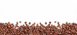 © GoonDuLagoon - Seamless Horizontal coffee bean isolated on White background - Caffeine boarder Background