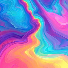 Canvas Print - Full color flow wave trendy background. Background for presentation, brochure, booklet, poster. Vector illustratio