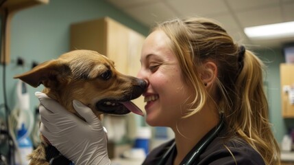 Wall Mural - Veterinary Technician.