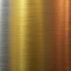 Poster - gold silver and bronze metal background