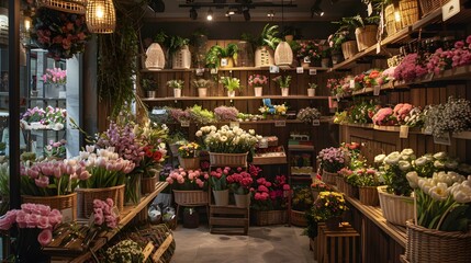 Poster - A flower shop with a homely atmosphere decorated picture