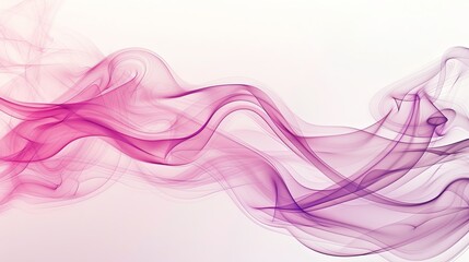 Magenta smoke in an abstract wave pattern. Abstract background of smoke