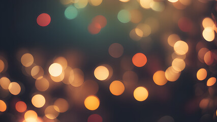  Artifical Intelligence generated bokeh abstract light background. Festive Background With