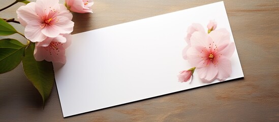 Aufkleber - A beautiful greeting card design featuring close-up copy space image from above. Ideal for heartfelt messages to loved ones, friends, and colleagues.