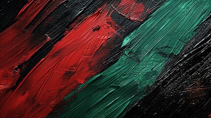 Wall Mural - red, black and green abstract texture pattern background