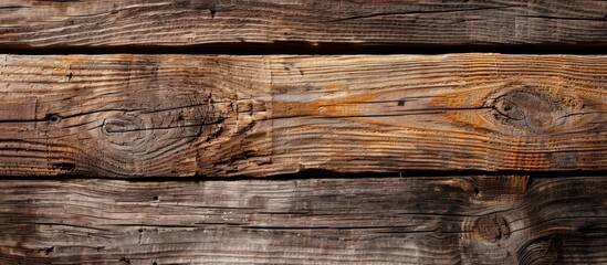 Aufkleber - Aged wood exudes a rustic charm within a copy space image.