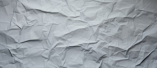 Poster - Texture background of crumpled gray paper with vignette, perfect for copy space image.