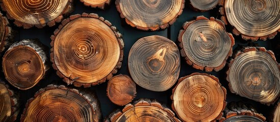 Aufkleber - Wood creatively isolated for design and decoration with a background for copy space image.