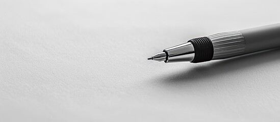 Aufkleber - Copy space image of a pen on a blank sheet of paper.