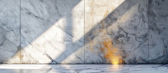 Leinwandbilder - Abstract background with a choice between a concrete wall or marble wall, both having copy space image.