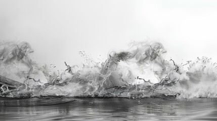 Wall Mural - Smoke in Water 