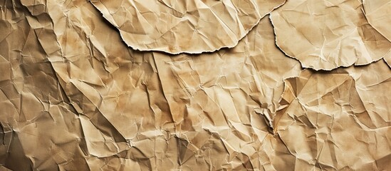 Poster - Wrinkled paper texture as a background with copy space image.