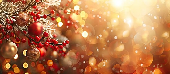 Aufkleber - Greeting card with a festive message, with available copy space image for your own words.