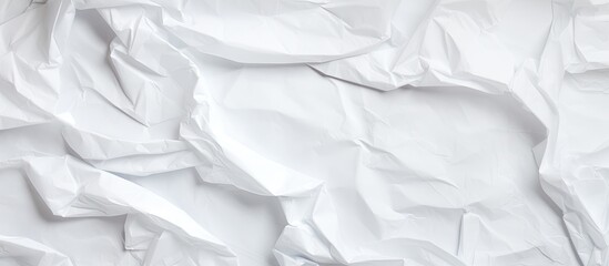 Aufkleber - Background of crumpled white paper featuring copy space image.