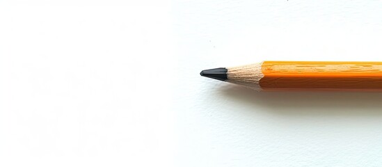 Poster - A pencil displayed on a white background with room for additional image or text.