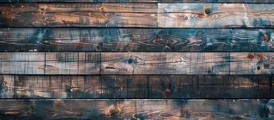 Aufkleber - Close-up view of a wooden texture serving as a background, with copy space image included.