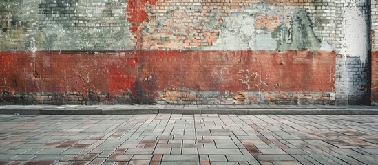 Aufkleber - A suitable background image featuring a wall with copy space.