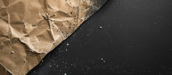 Aufkleber - Mockup featuring a textured kraft paper background in black and ivory colors, ideal for showcasing text with copy space image.