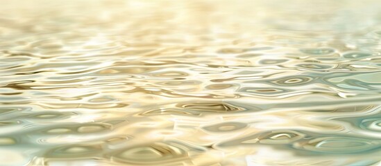 Fototapete - Blurred background of clear water reflecting natural beige tones with room for copy space image.