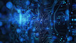 © mamaz - abstract 3d futuristic circuit technology background internet server