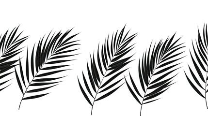 Poster - palm leaves