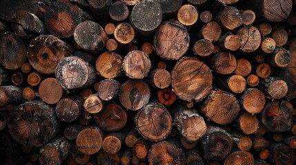 Logs stacked high. Generative AI