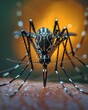 © Elena - Transmission of dengue hemorrhagic fever by aedes mosquitoes feeding on human hosts
