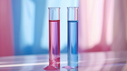Wall Mural - cosmetic chemical compound in test tube