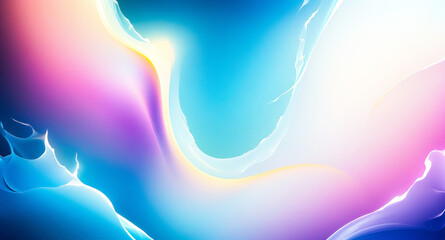 Sticker - Abstract Colorful Swirling Background