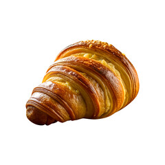 Wall Mural - croissant isolated on white background