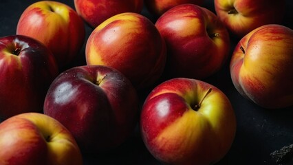 Wall Mural - Pile of nectarine fruit