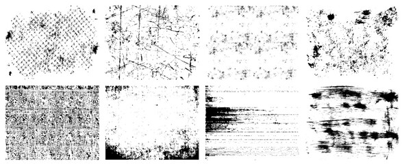 Wall Mural - Crosshatch pattern texture set. Hand drawn pencil line. Wood, rain, stripe, hatch organic shape collection. Sketch vector illustration