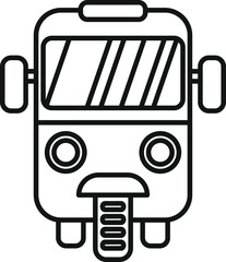 Poster - Simple line drawing of a three wheeled taxi cab, common in asian countries for transporting people