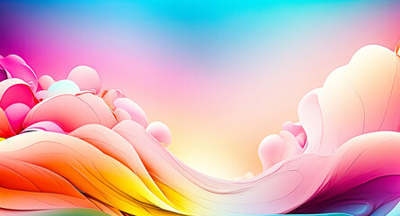 Poster - Abstract Colorful Swirls