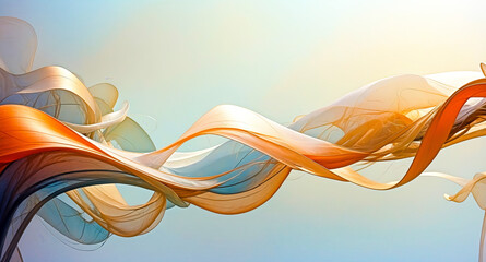 Wall Mural - Abstract Swirling Colors in a Sky