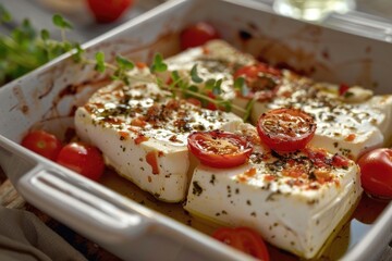 Wall Mural - Cheese and Tomato Pan